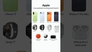 Apple new Products Coming in Sep 2025 #apple #iphone17