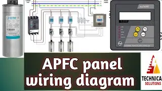 apfc panel control wiring diagram |power factor panel installation