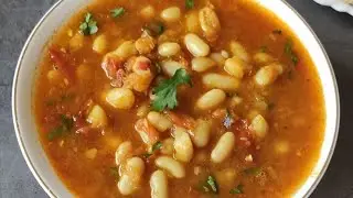White rajma & Nadru recipe #Lotus stem & white kidney beans recipe 