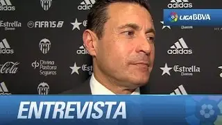 Entrevista a Amadeo Salvo, presidente ejecutivo del Valencia CF, en el palco de Mestalla