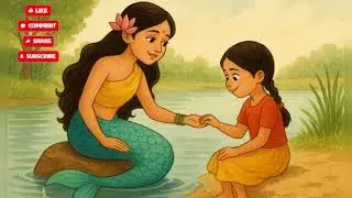 Jalpari aur Chhoti bacchi 🧜👸 #cartoon #cartoonvideo #kidsvideo #funny #entertainment