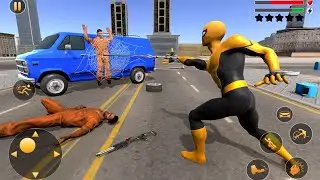 Flying Super Spider Rope Amazing Hero City Crime Battle | Web Spider Hero Mission - Android GamePlay