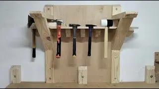 How to Build a Hammer Rack for Your Workshop Wall | Carpentry Hobby