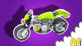 Lego Creator Classic motorbike 31018 Stop Motion Build review