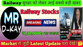 Railway Stocks | IRFC Share Latest News, Ircon share latest news, RVNL Share Latest News, #Titagarh