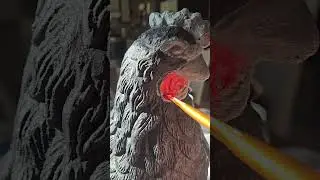 Painting a concrete chicken!