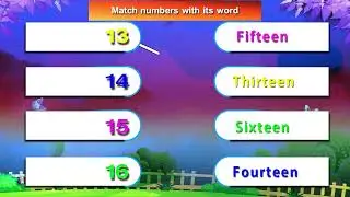 Match numbers with its word | Numbers | LKG