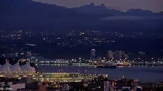 Rare Hybrid Expedition Ship in Vancouver | Incredible Dawn arrival of Fridtjof Nansen Timelapse 🌄⚓️