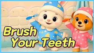 Brush Your Teeth 🪥 | Kids Tooth brushing Song | Nursery Rhythm | Funny kids song