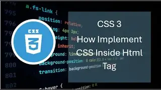 how to implement css in html code
