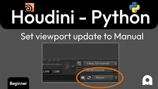 Houdini Python - Beginner - Setting Update mode to Manual before loading a scene