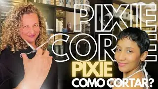 Como Cortar um Pixie #cursoonline #hair #curlyhair #cabello #trend #cabeleireiros #transformation