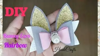 DIY Bunny Ears hair bow || Easter Bunny bow || Easy Tutorial || How to Make