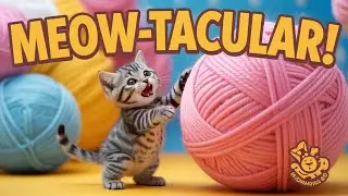 Happy Cat Song for Kids Cute Kitten Singing Nursery Rhymes and Meow Meow Dance Fun