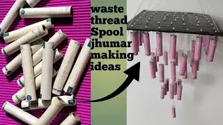 waste thread Spool craft ideas/diy jhumar with thread Spool/best out of waste craft idea/diy jhumar