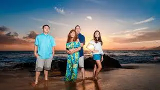 Maui Family Sunset Beach Portraits