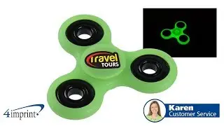 Glow in the Dark Fidget Spinner - Custom Spinner by 4imprint Canada
