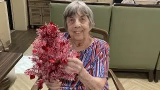 Preparing Valentine’s Day Trees | Transitional Memory Care at Chateau Madeleine, Melbourne FL