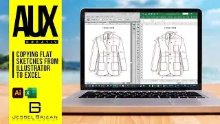 Copy Fashion Flat Sketches from Illustrator to Excel