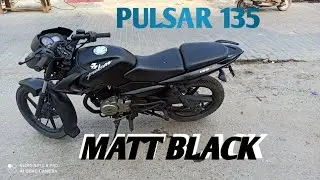 NEW LOOK PULSAR 135 MATT BLACK RESTORATION | MODIFIED | PAINT | COUSTOM