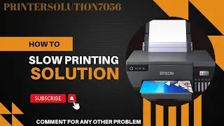 EPSON L8050 SLOW PAGE PRINTING ISSUE SOLUTIO || SUBSCRIBE MU YOUTUBE CHANNEL @PrinterSolution7056