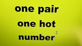 ONE HOT PAIR ONE NUMBER JULY 13 2024
