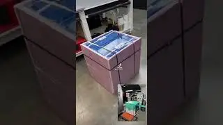 Shipping the mini fridges out using foam boards from RM wraps