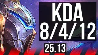 PANTHEON vs GANGPLANK (TOP) | 6k comeback | EUNE Master | 25.13