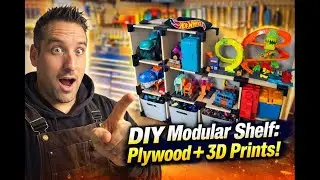DIY Modular Shelf with Plywood & 3D Printed Connectors | Easy Strong Build Tutorial