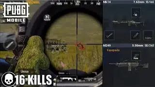 200 IQ GAME + M249 + Mk14 + Traje Camuflaje = SET PERFECTO | Pubg Mobile Solo vs Squad Gameplay