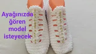 Tıg İşi Süper Dansöz Patik Yapımı/Tıg İşi Patik Modelleri