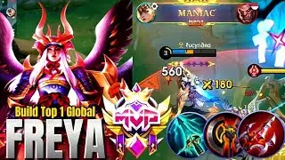 2026 New Freya ATK Speed Build 100% Can't Escape (MANIAC Gameplay) - Build Top 1 Global Freya 2025 