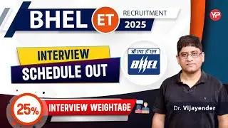 BHEL ET 2025 Interview schedule out | 25% weightage | Check your result