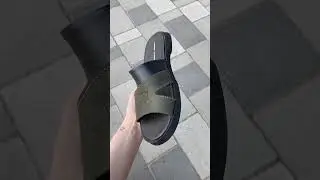 Мужские кожаные летние шлепанцы-сланцы Under Armour, Летние мужские шлепки Хаки X10 3х літо