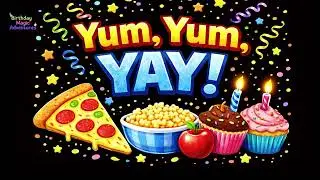 Yum, Yum, Yay! | Birthday Party Song | 6 year old