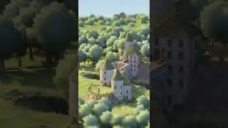 Building a multi level castle #tinyglades #buildinginspiration #art
