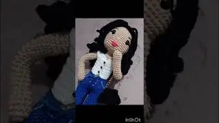 Minha primeira bonequinha personalizada 💙 Inspirada na maravilhosa artes&atilde;: Edilene Fitipaldi ❤️