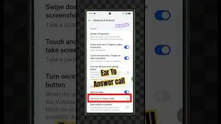 Lift to Ear to Answer Calls | lift to ear to answer call setting | Raise to answer #shorts