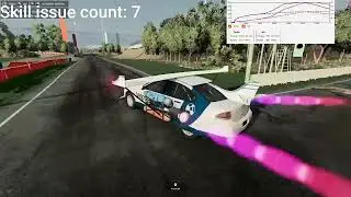 Trying to bounce off of a trampoline from 300ft up in Beamng drive