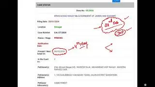 JUNIOR ASSISTANT COURT CASE UPDATE II NEXT HEARING DATE ? 