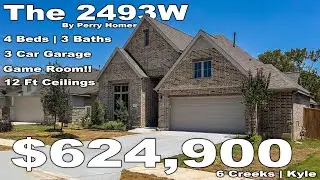 Austin Texas | New Home Tour | The 2493W by Perry Homes | 6 Creeks | Kyle
