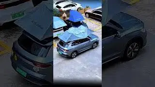 The Must-Have Car Accessory? 🤔 Automatic Umbrella Cover! #smartgadgets2025 #gadgets #cars