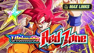 MAX LINKS RAINBOWED EZA STR GOD GOKU VS. THE ULTIMATE RED ZONE: GAMMA 1 & 2 (DBZ: Dokkan Battle)
