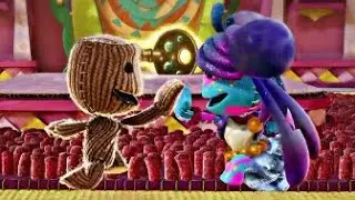 High Five!  SackGirl and SackBoy Cute moment in Sackboy a big Advanture Trailer