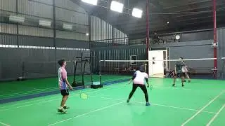 Mabar Fun Badminton Kapan Ngopi, Faysal/Lia Vs Abrar/Opick