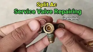 split ac outdoor unit service valve repairing|how to repair service valve of split ac outdoor unit