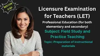 LET Professional Education: Preparation of Instructional Materials (10 Q&A Mock Exam)
