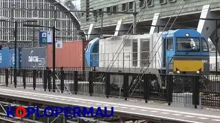 G2000 met goederentrein vertrekt van station Amsterdam Centraal!