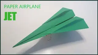 Best Paper Airplane JET [ Sky Knight ] // How to make a paper airplane JET