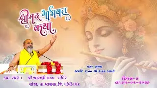 Ramdham Vavol Live Stream, Shrimad Bhagvat Katha, Soja, Kalol, Dt. 25.1.2026